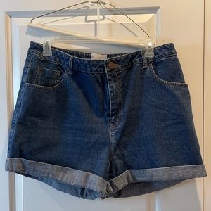 ASOS Denim Blue Shorts w Cuff